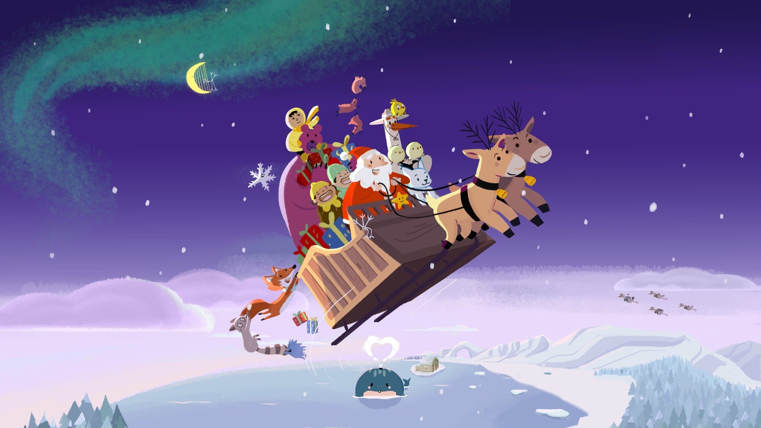 Animal Tales of Christmas Magic backdrop